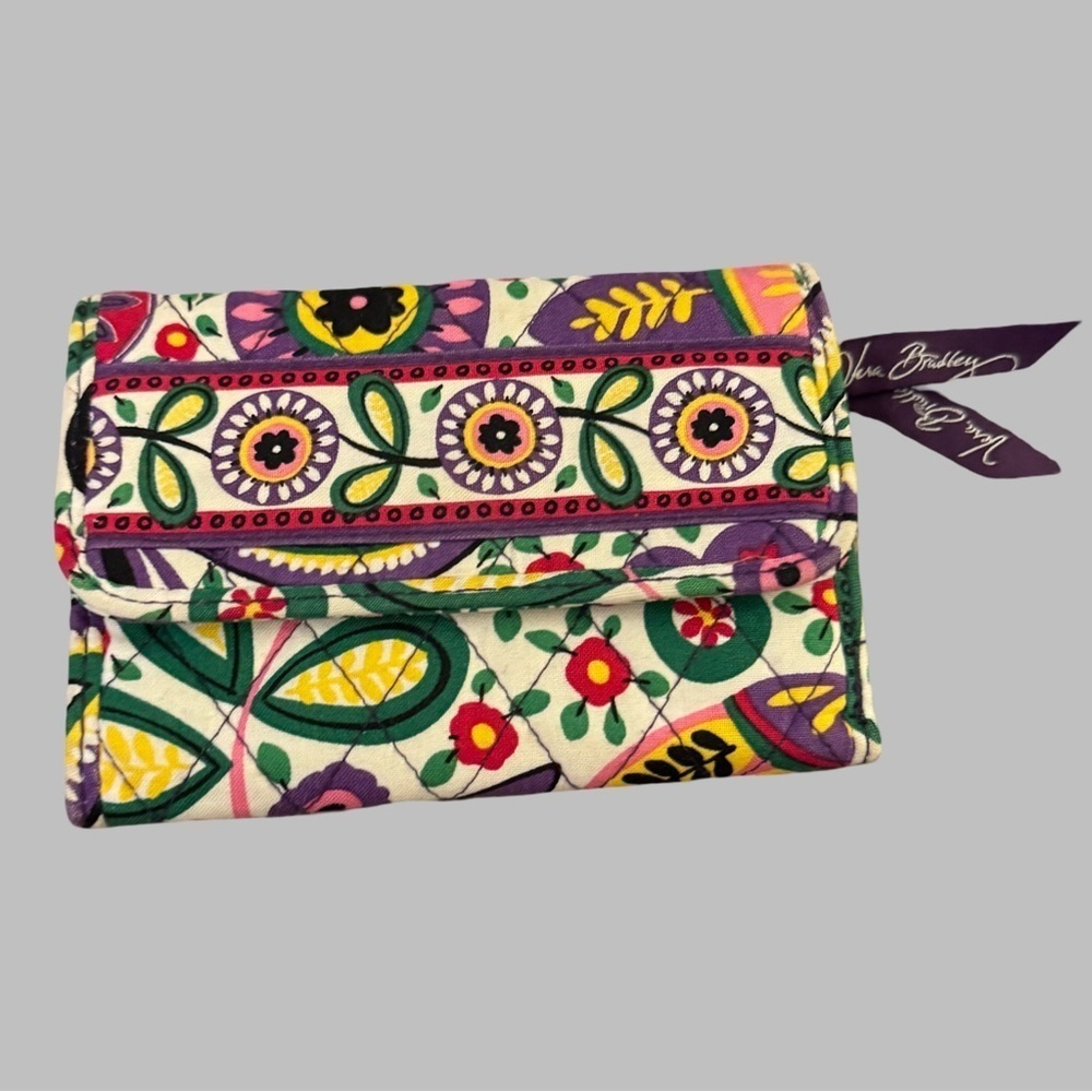 Vera Bradley Viva La Vera Tri Fold Wallet